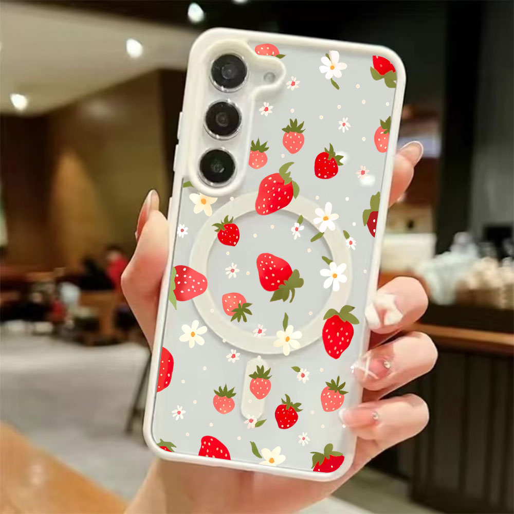 Phone Cases Samsung S25 Fe - Magnetische draadloze oplaad telefoonhoes voor Samsung