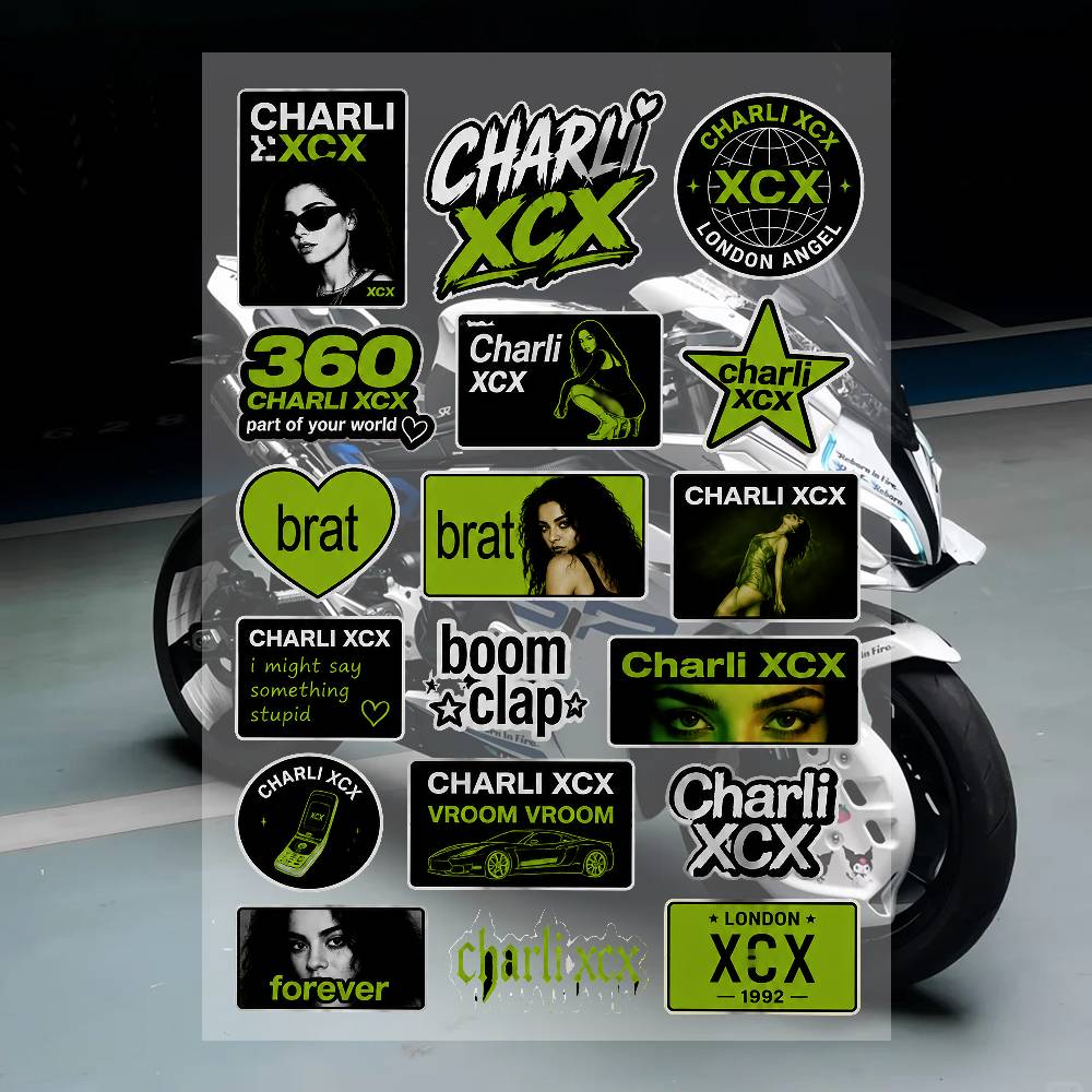 Phone Cases Brand - C-Charli XCX Streetwear Merk Stickers Set