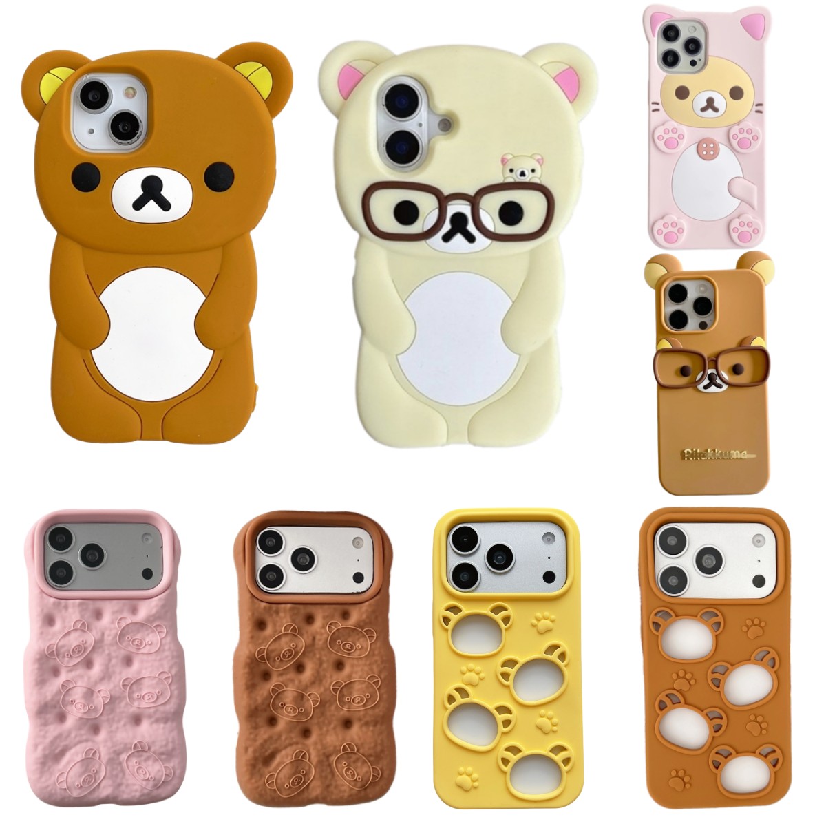 Cute Cartoon Case - Zo schattig 3D cartoon teddybeer telefoonhoesje
