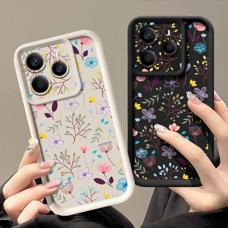 Phone Cases Redmi - Telefoonhoesje met klein bloemenpatroon voor Xiaomi