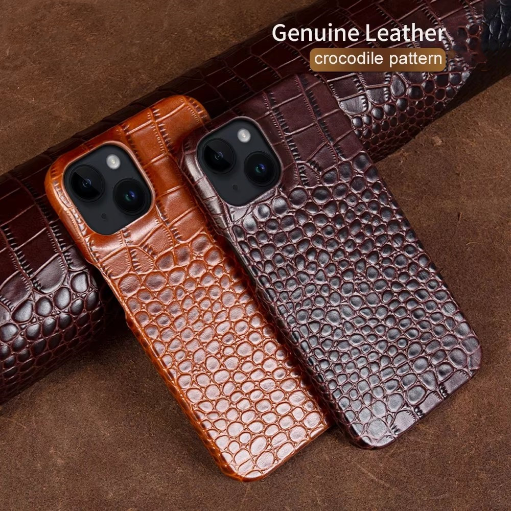 Phone Cases Classy - Echte leren telefoonhoesjes voor iPhone 18,