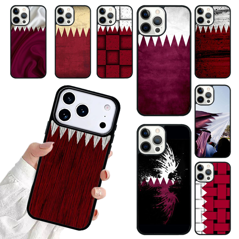 Phone Cases Qatar - Qatar Vlag Nationale Vlag Zachte Telefoonhoes