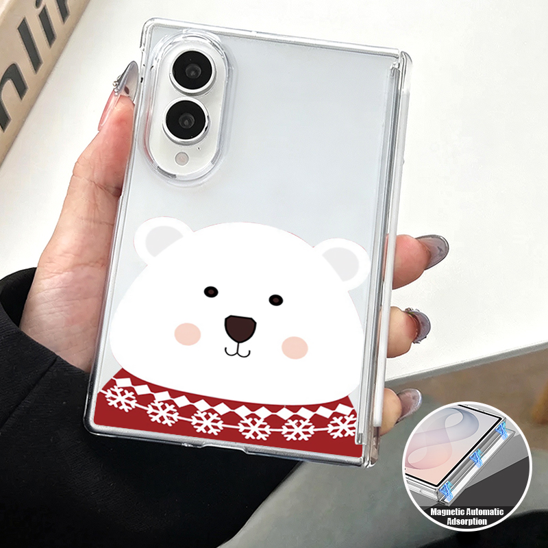 Phone Cases Z Fold 5 - Magnetische telefoonhoes met automatische adsorptie voor