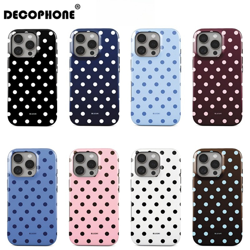 Phone Cases Classy - Luxe Y2K Polka Dot Telefoonhoesje voor
