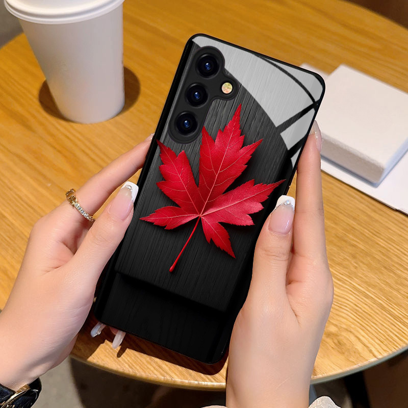 Phone Cases Red - Stijlvolle telefoonhoes van gehard glas met