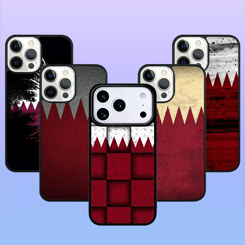 Phone Cases Qatar - Qatar-vlag, nationale banner, rubberen telefoonhoesje voor