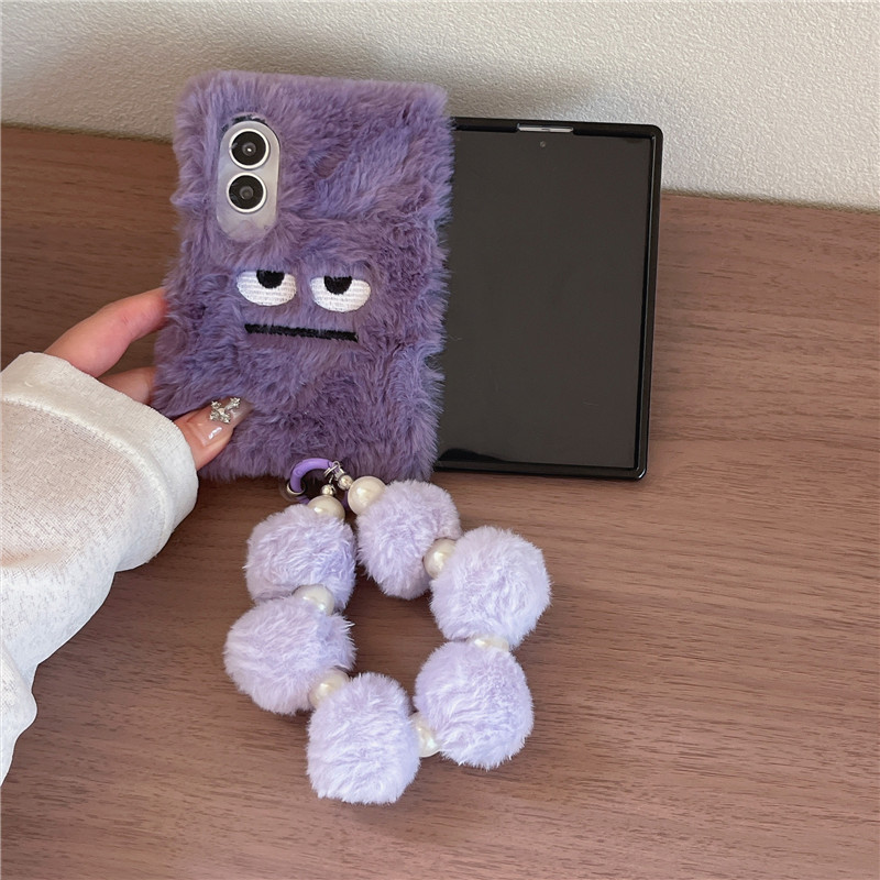 Phone Cases Z Fold 5 - Cartoon telefoonhoesjes met boze gezichtsuitdrukking en