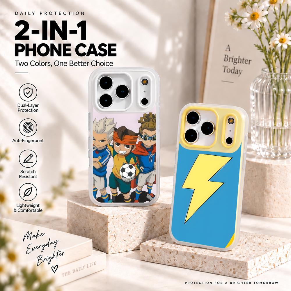 Phone Cases For Iphone 16 - Inazuma Eleven telefoonhoesje, 2-in-1 mat hoesje