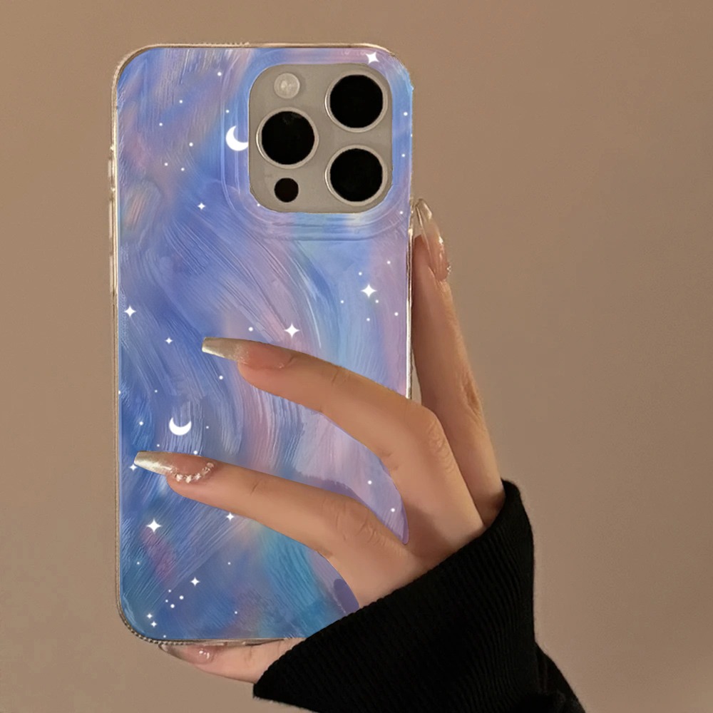 Phone Cases Redmi - Modieus Glitter Sterrenhemel Gradiënt Telefoonhoesje Voor