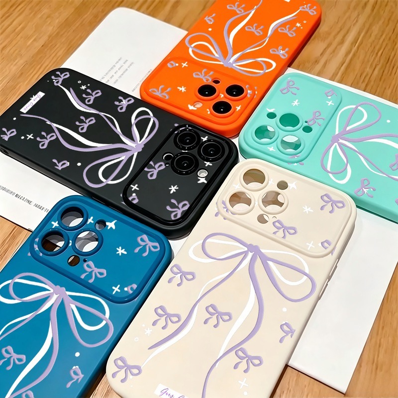 Phone Cases Purple - Grote Paarse Strik Ster Doodle Print