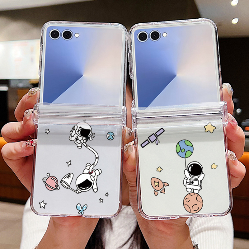 Phone Cases Z Fold 5 - Astronauten Patroon Opvouwbare Telefoon Case Voor
