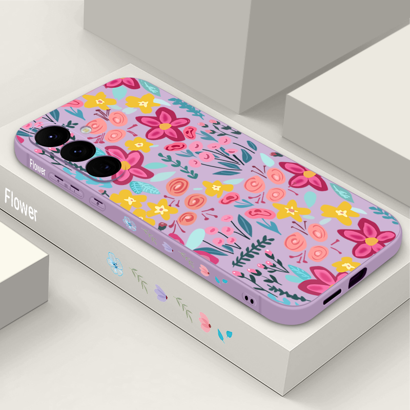 Samsung Galaxy A55 - Bloemen Bloemmotief Telefoonhoesje Voor Samsung Galaxy