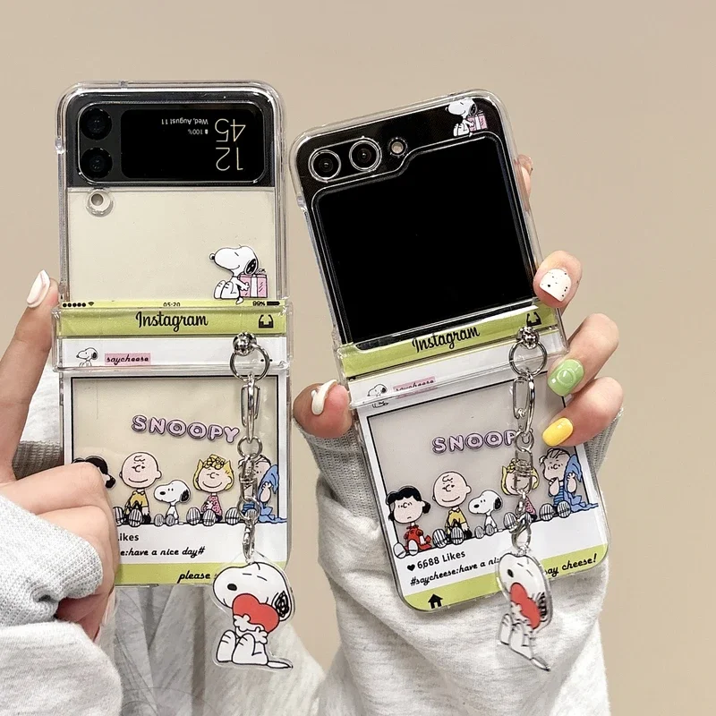 Cute Cartoon Case - Schattig Cartoon Snoopy Charlie Brown Transparante