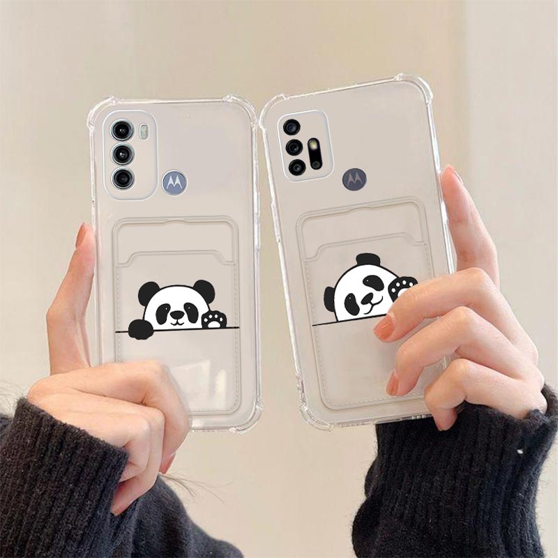 Phone Cases Jjk - G60 Verbergen Panda Transparante Kaart Pocket