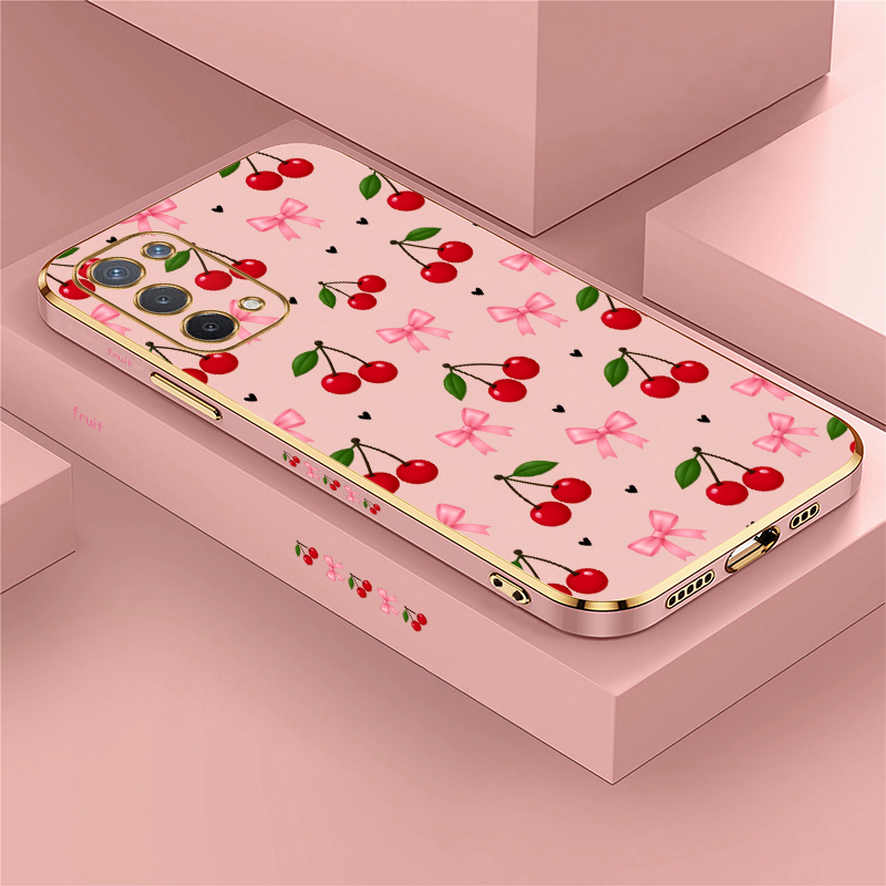 Phone Cases Red - Schattig rood kersenroos telefoonhoesje voor OPPO