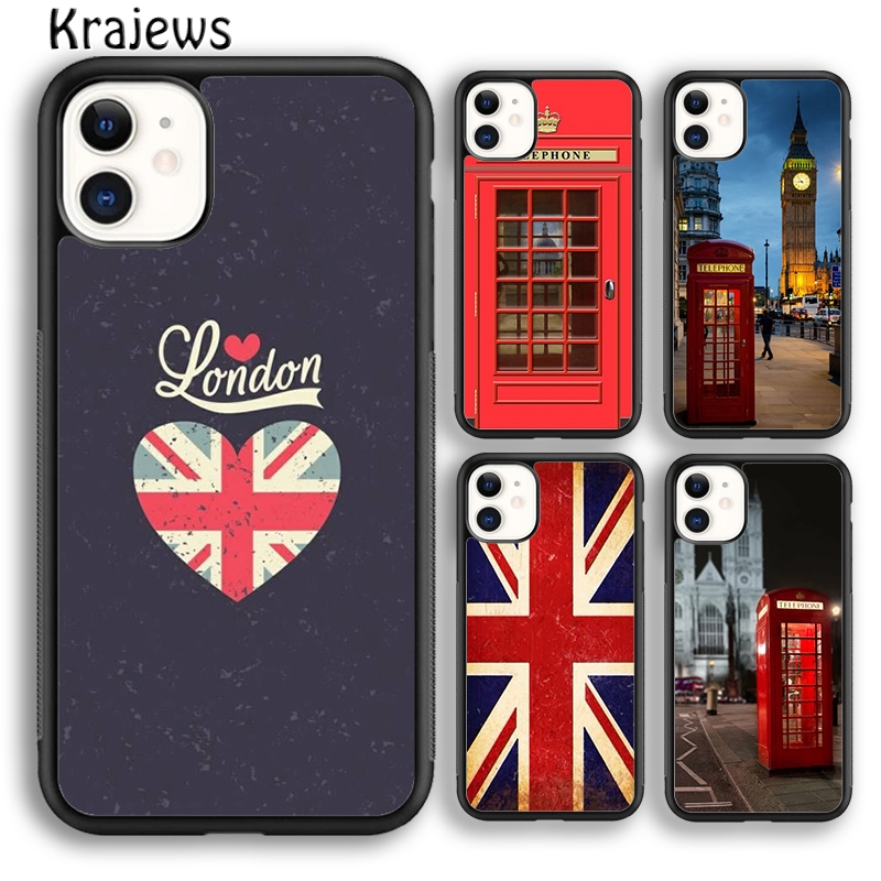Phone Cases London - Telefoon Box Londen Union Jack Voor