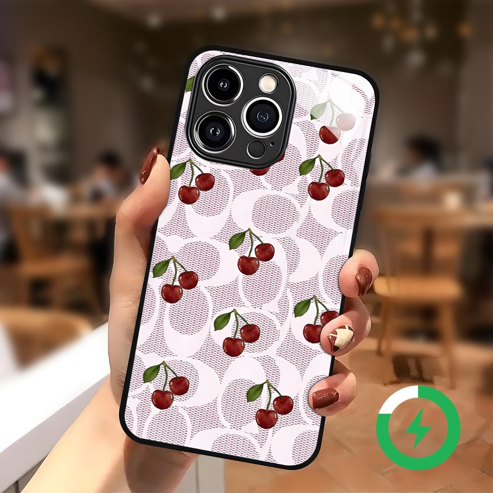 Cherry Luxe Patroon Telefoonho - Phone Cases For Iphone 16 recensie en prijs
