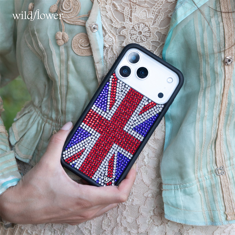 Glinsterende Rhinestone Union  - Phone Cases London recensie en prijs