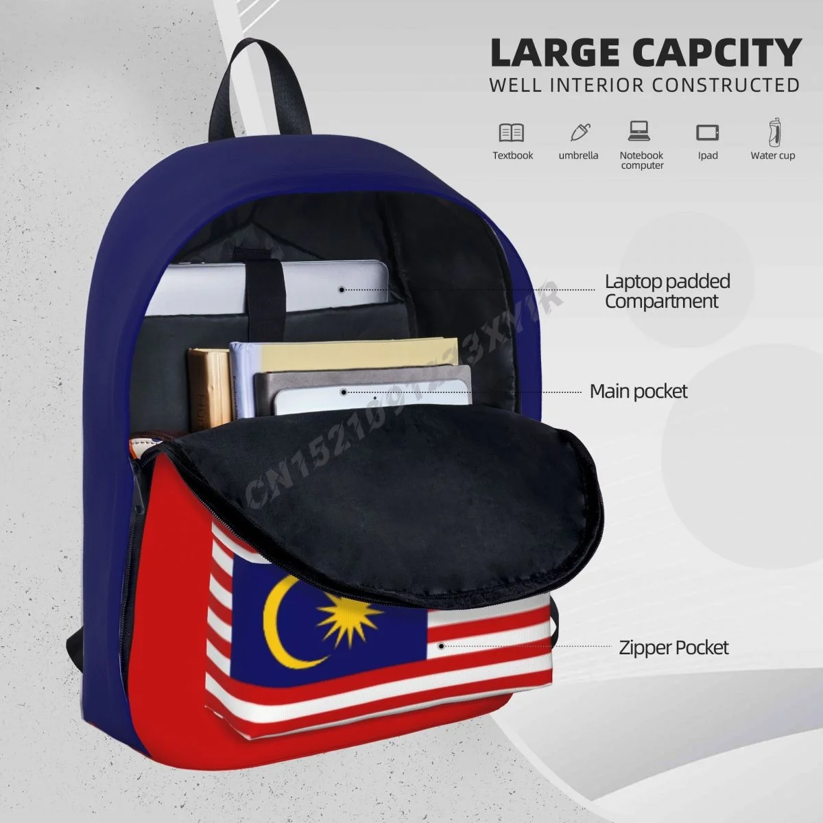 Custom Bag Unisex Rugzak Malei - Phone Cases Malaysia recensie en prijs