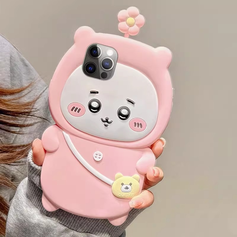 3D Chiikawa Bloemen Siliconen  - Phone Cases Japanese recensie en prijs
