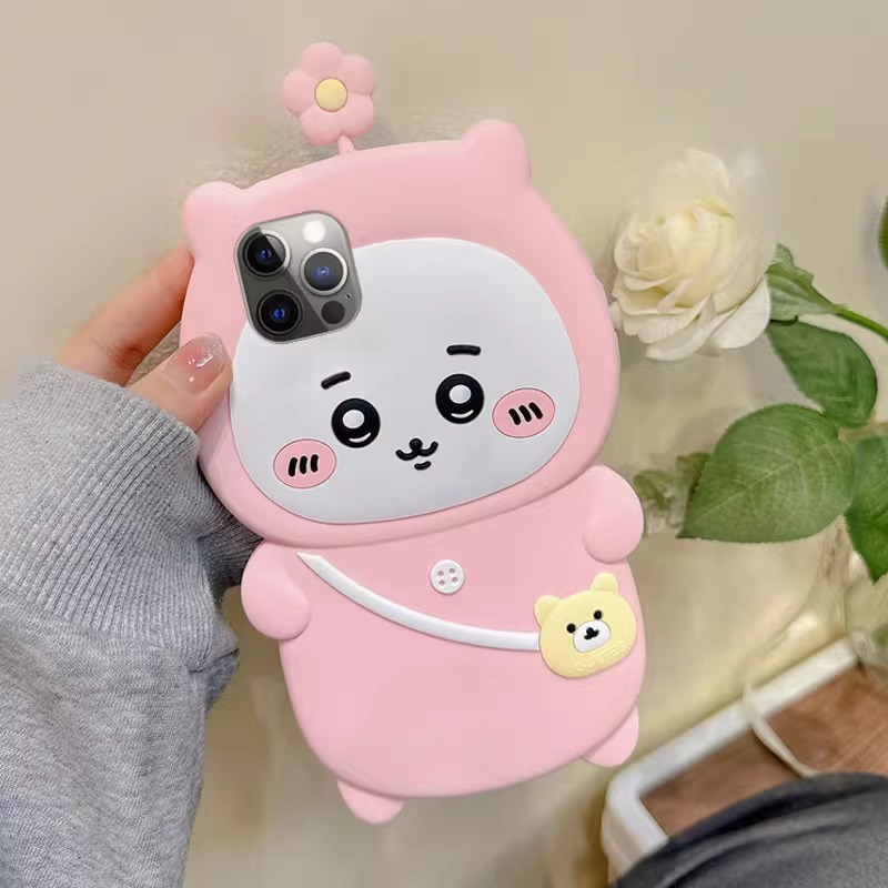 3D Chiikawa Bloemen Siliconen  - Phone Cases Japanese recensie en prijs