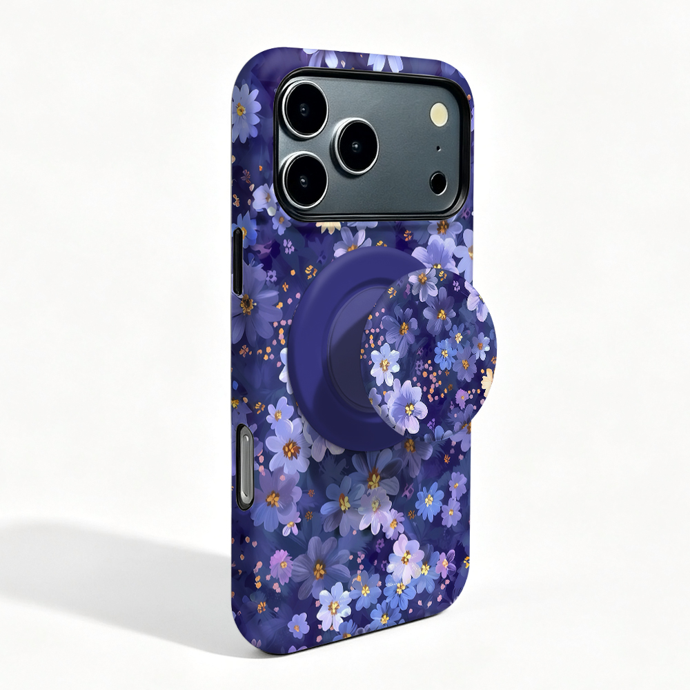 Paarse Bloemen Magnetische Hou - Phone Cases Purple recensie en prijs