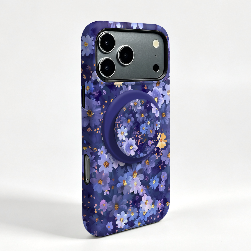 Paarse Bloemen Magnetische Hou - Phone Cases Purple recensie en prijs