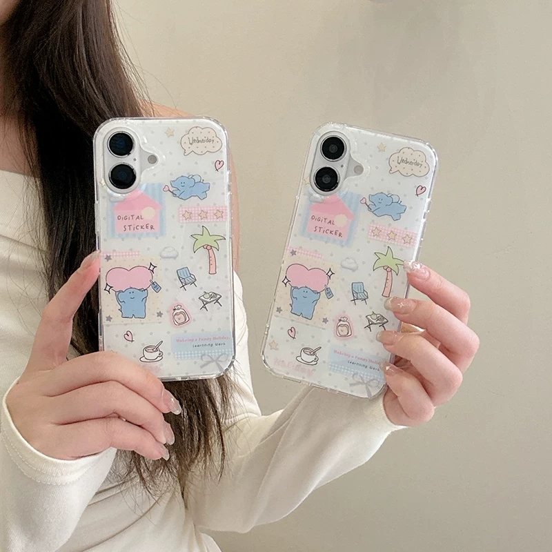Schattig cartoon olifantje dat - Cute Cartoon Case recensie en prijs