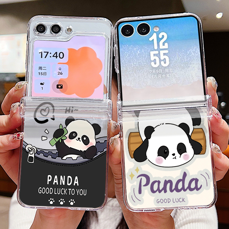 Schattig Panda-patroon telefoo - Phone Cases Z Flip 6 recensie en prijs