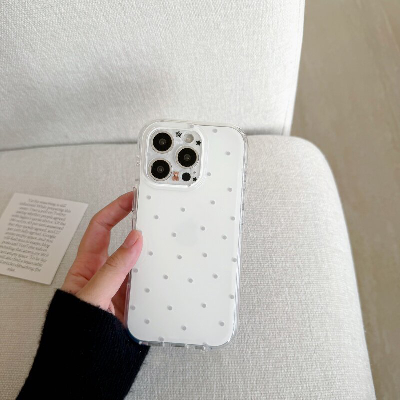 Koreaanse witte & paarse polka - Phone Cases Purple recensie en prijs