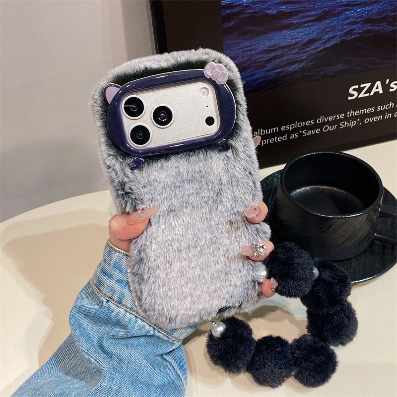 Luxe effenkleurige pluche tele - Phone Cases For Iphone 16 recensie en prijs