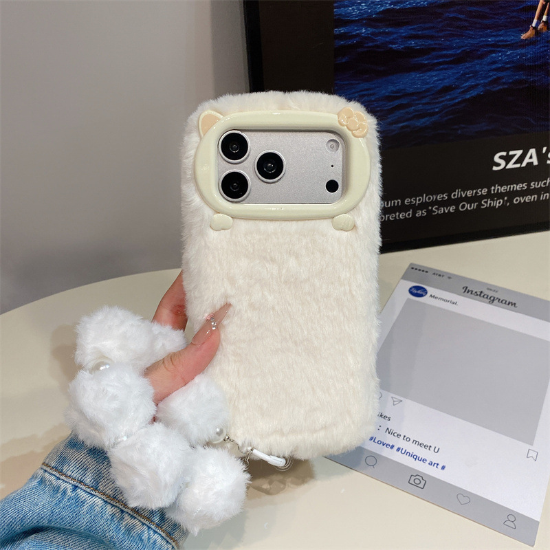 Luxe effenkleurige pluche tele - Phone Cases For Iphone 16 recensie en prijs