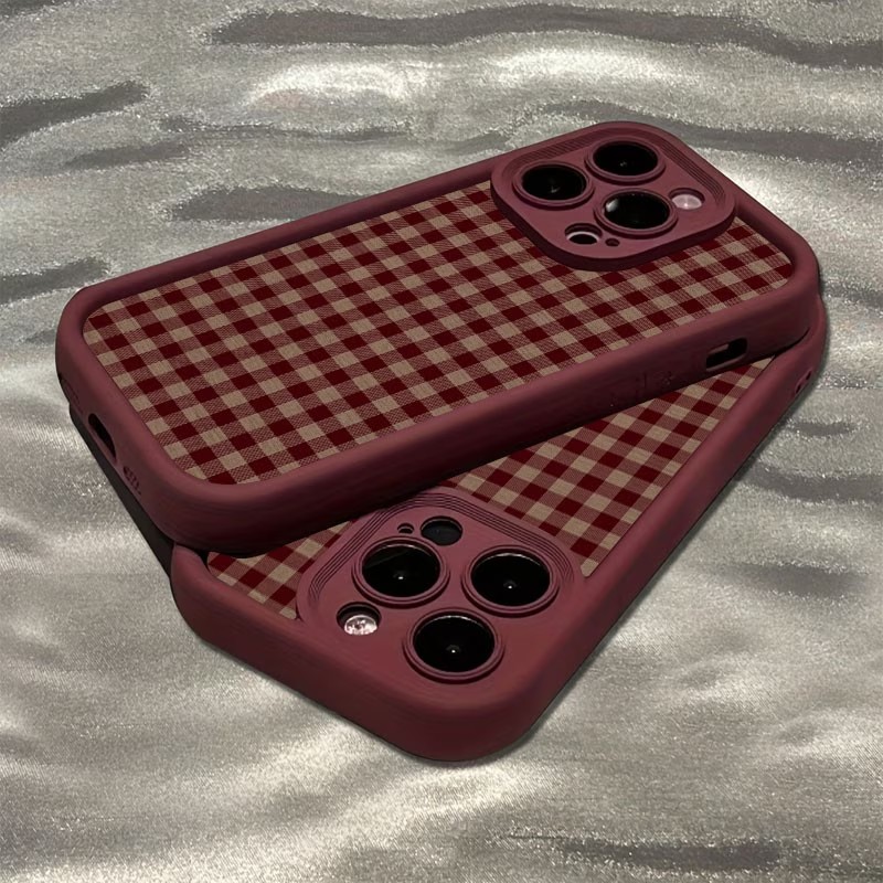 Wijnrood vintage roodbruine ge - Phone Cases Red recensie en prijs