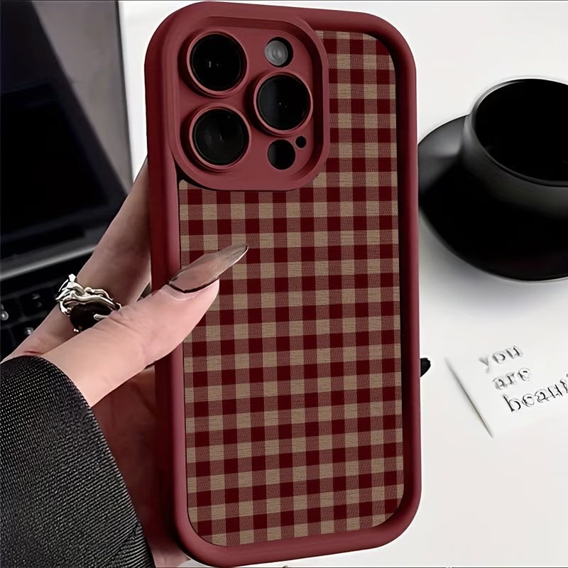Wijnrood vintage roodbruine ge - Phone Cases Red recensie en prijs