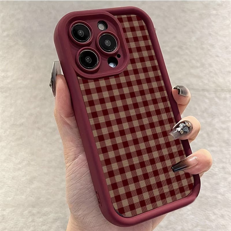 Wijnrood vintage roodbruine ge - Phone Cases Red recensie en prijs