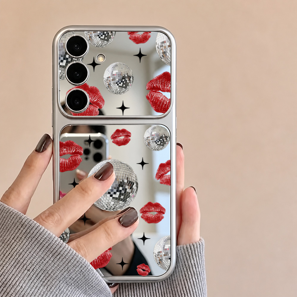 Make-up spiegel rode lippen te - Phone Cases Red recensie en prijs