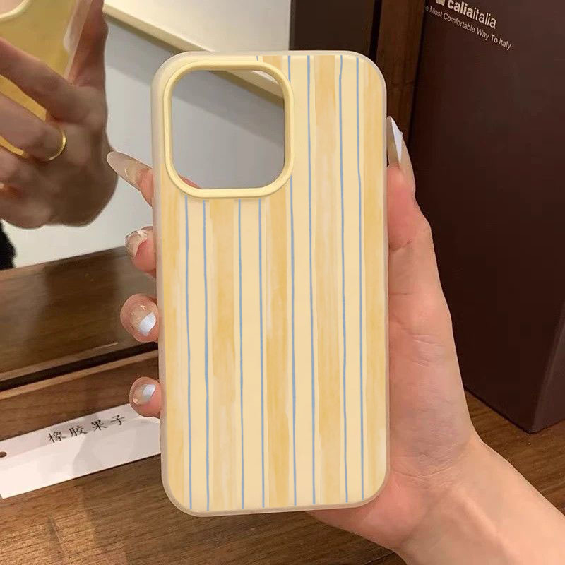 Stijlvolle geel gestreepte tel - Phone Cases Samsung S25 Fe recensie en prijs