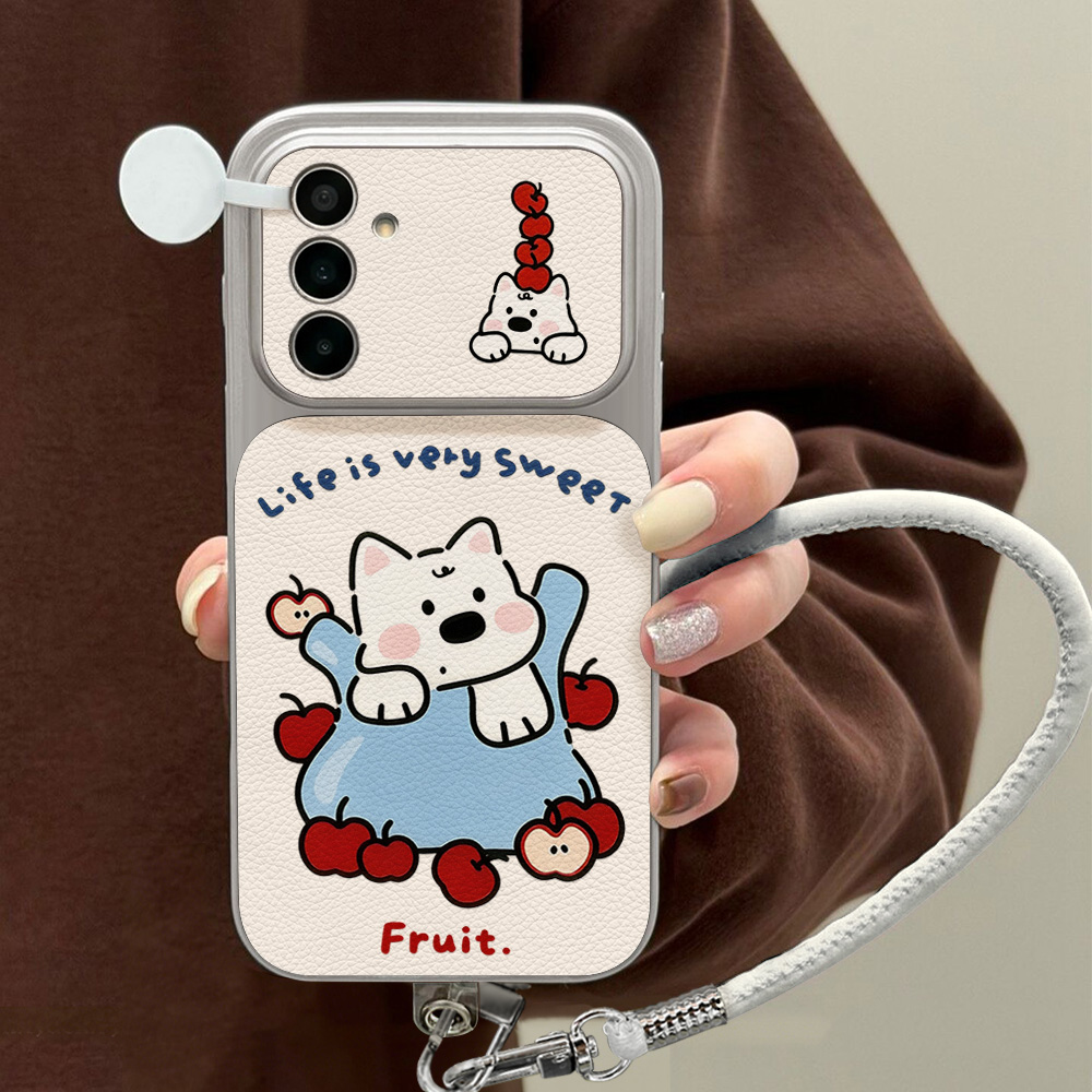 Schattig Wit Puppy Telefoonhoe - Phone Cases Samsung S25 Fe recensie en prijs