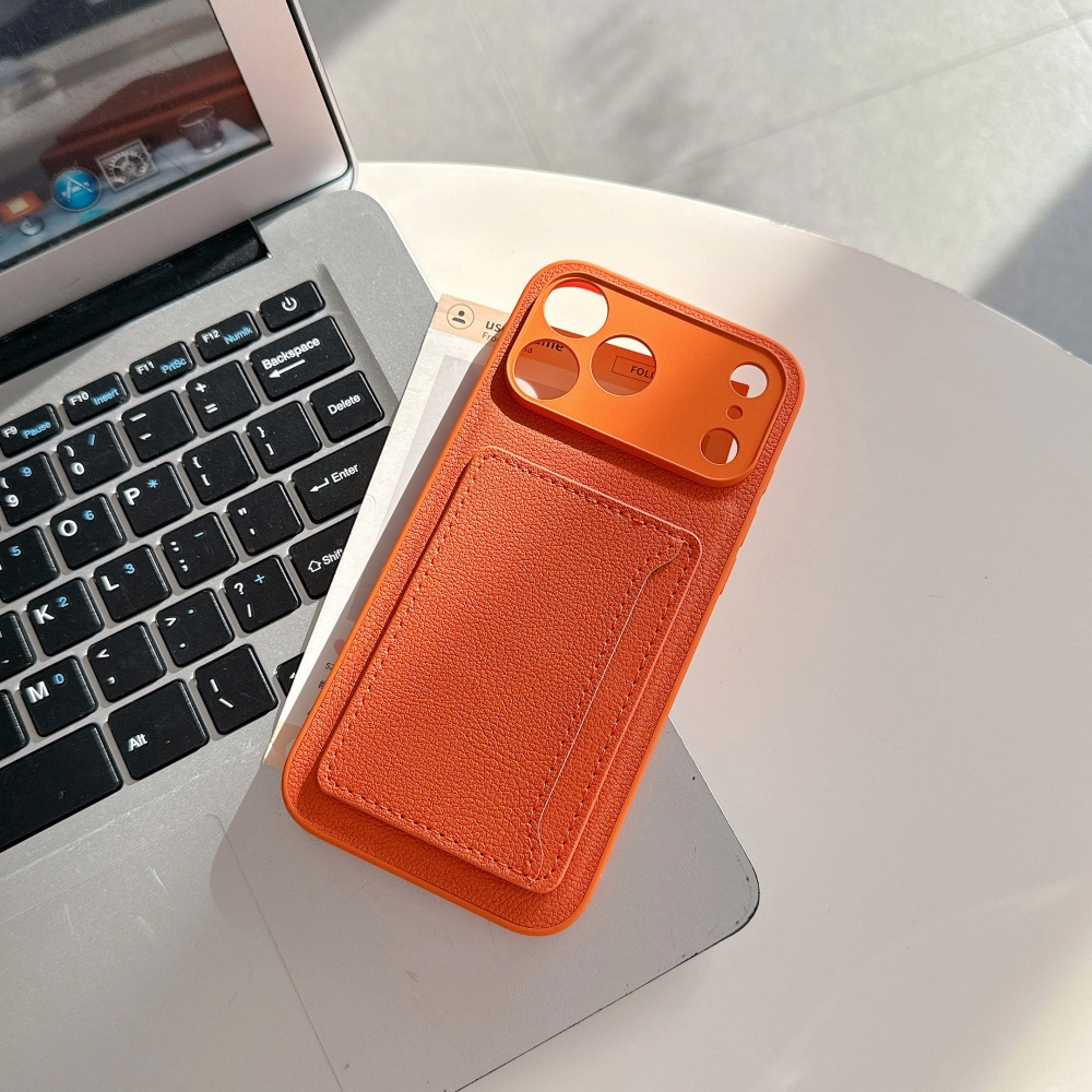 Luxe Geavanceerde Oranje Leder - Phone Cases Classy recensie en prijs