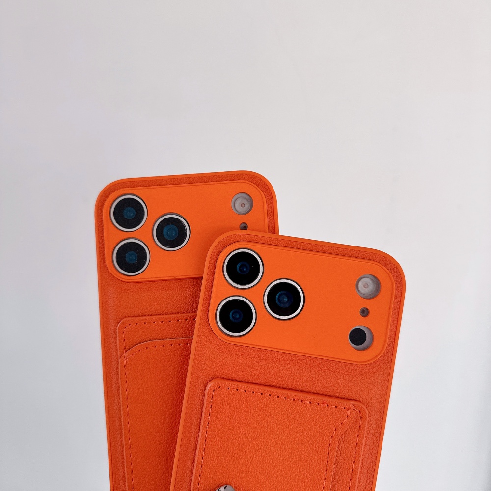 Luxe Geavanceerde Oranje Leder - Phone Cases Classy recensie en prijs