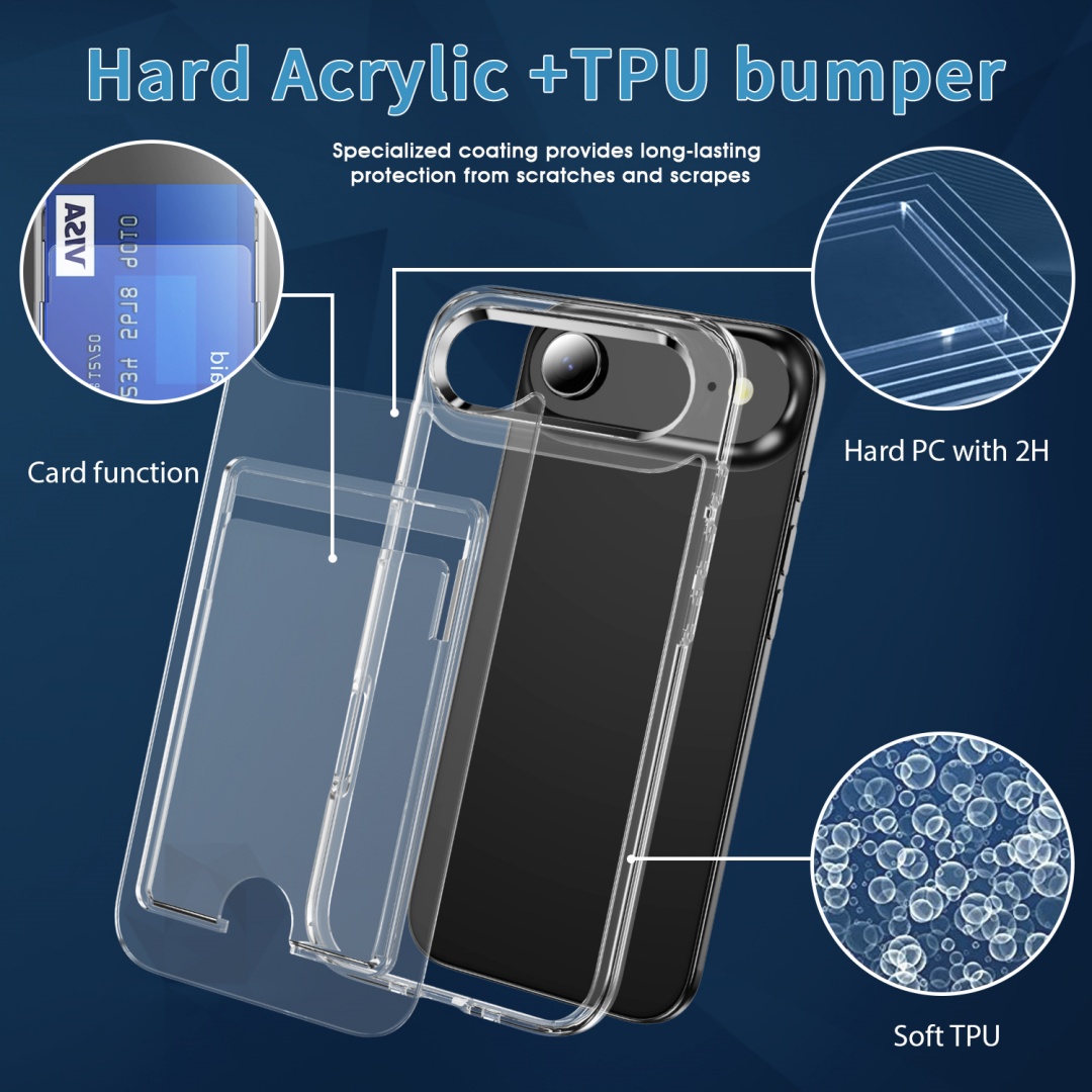 Luxe Clear Card Slot Houder Wa - Phone Cases Classy recensie en prijs