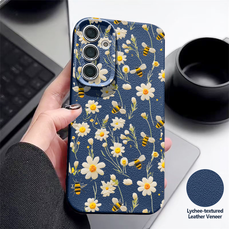 Bijenbloemenpatroon siliconen  - Samsung Galaxy A55 recensie en prijs