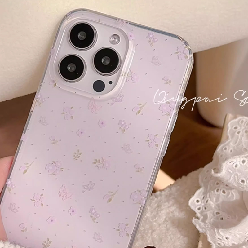 Ins Koreaanse Paarse Bloemen Z - Phone Cases Purple recensie en prijs