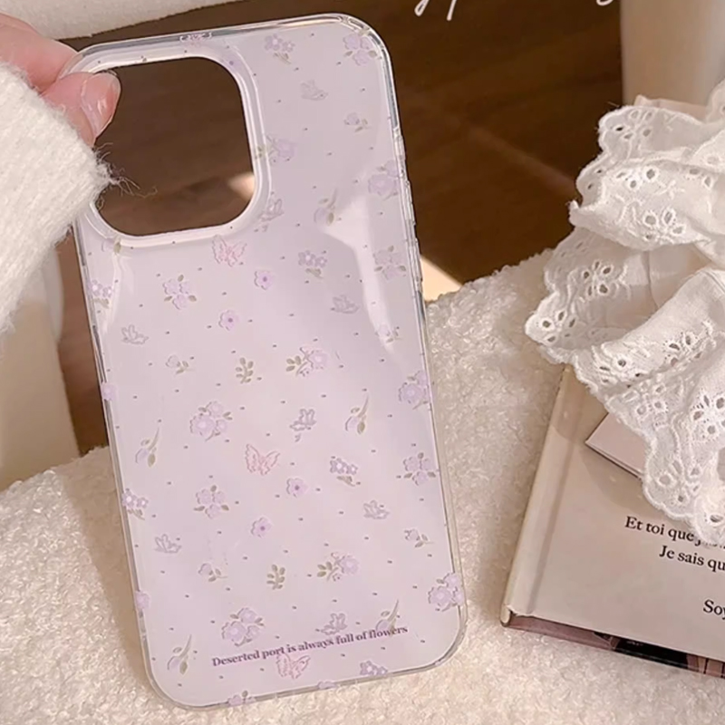 Ins Koreaanse Paarse Bloemen Z - Phone Cases Purple recensie en prijs