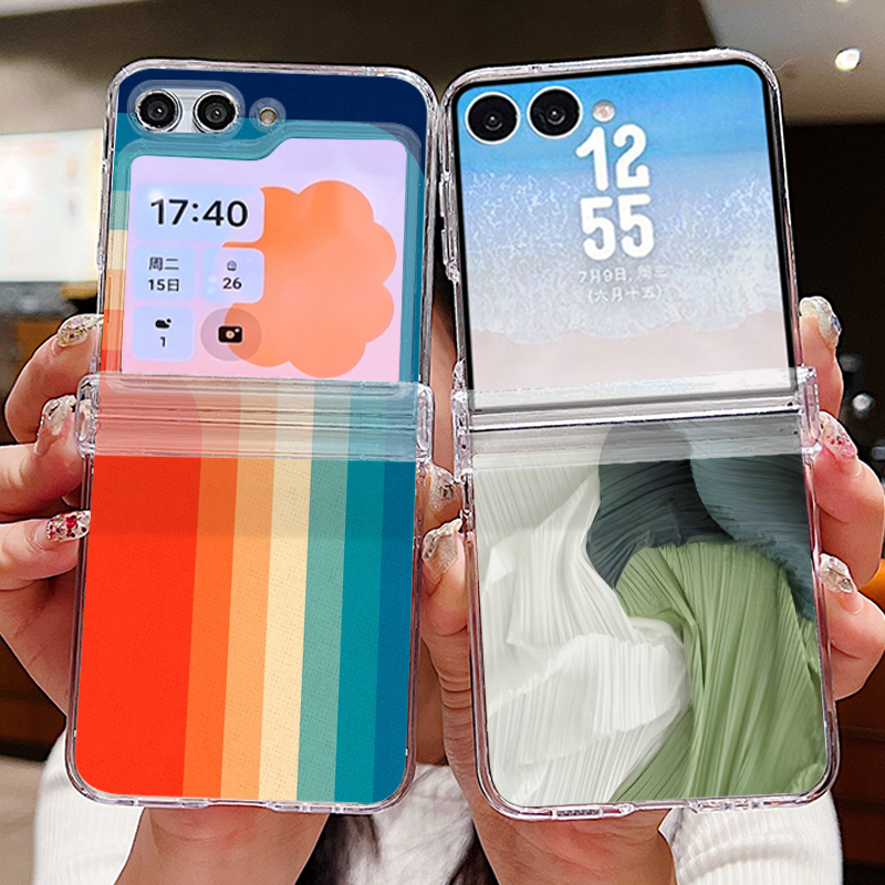 Kleurrijk gestreept patroon te - Phone Cases Z Fold 5 recensie en prijs